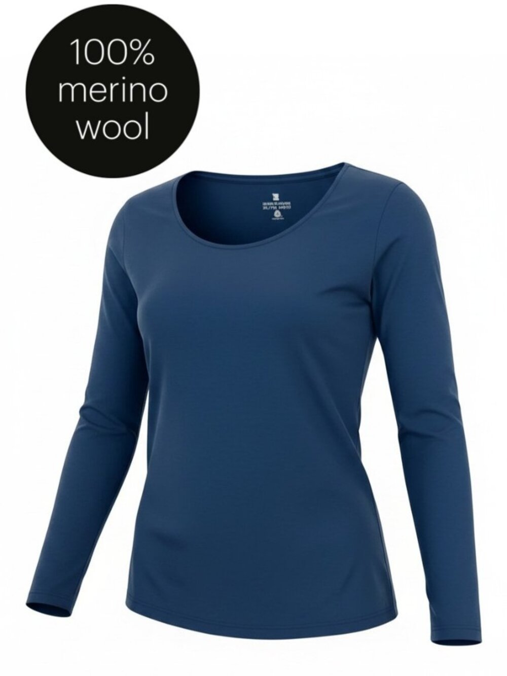SEG'MENTS Dark Teal 100% Merino Wool Base Layer Long Sleeve Tee size XXL